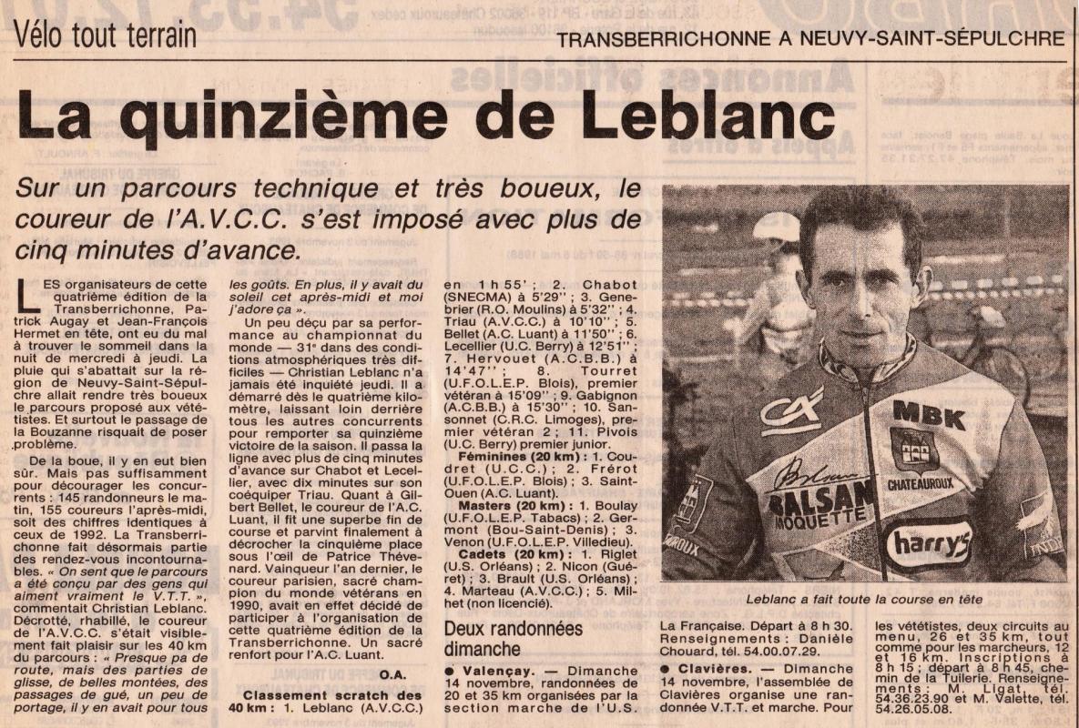 1993 resultats