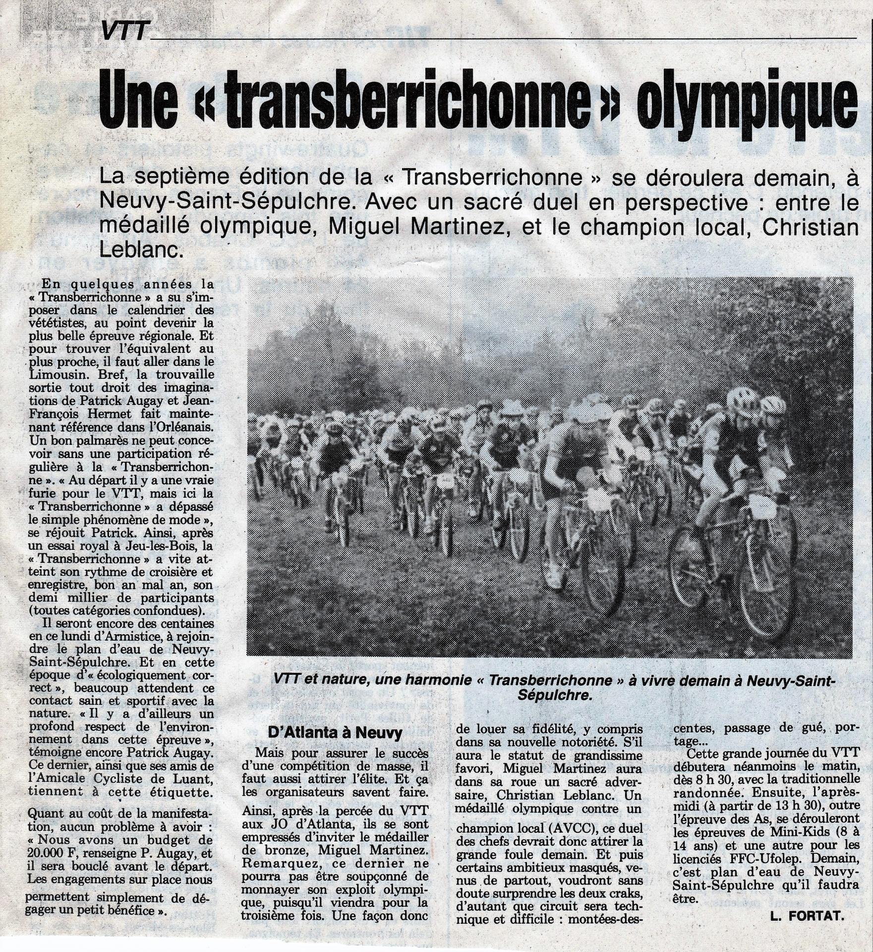 1996 Une Transberrichonne olympique