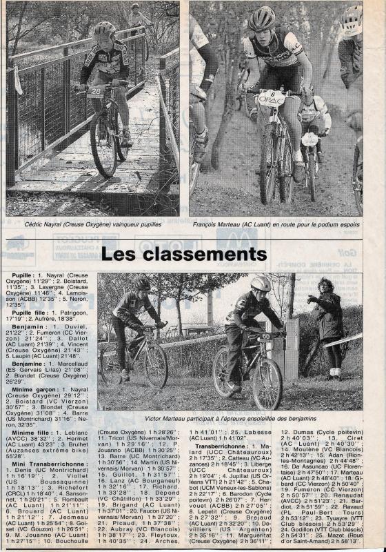 1997 classements