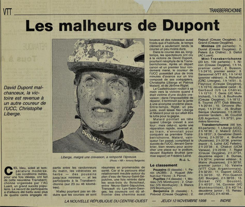 1998 resultats